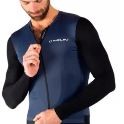 Nalini Pure Gravel Fietstrui met lange mouwen Heren - dark blue/black 4250