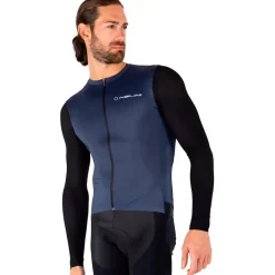 Nalini Pure Gravel Fietstrui met lange mouwen Heren - dark blue/black 4250