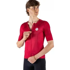 Nalini Pure Silver Fietsshirt heren - cherry 4100