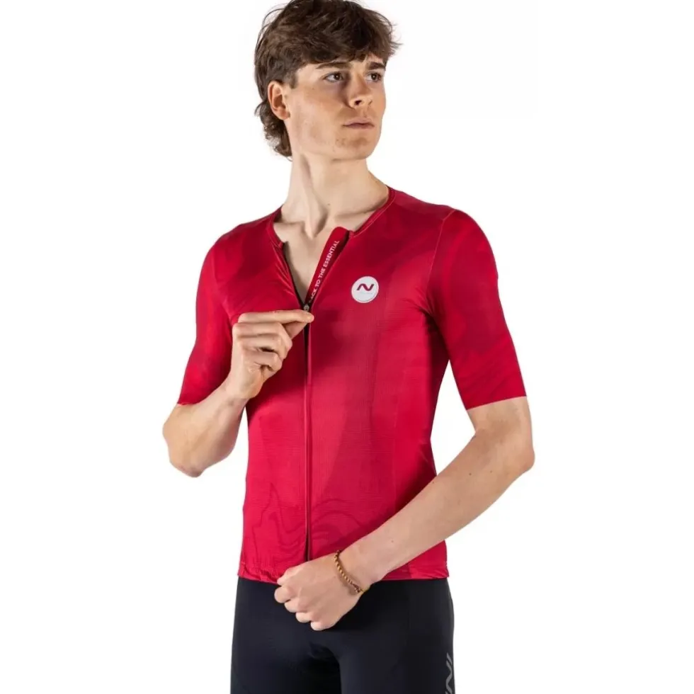 Nalini Pure Silver Fietsshirt heren - cherry 4100