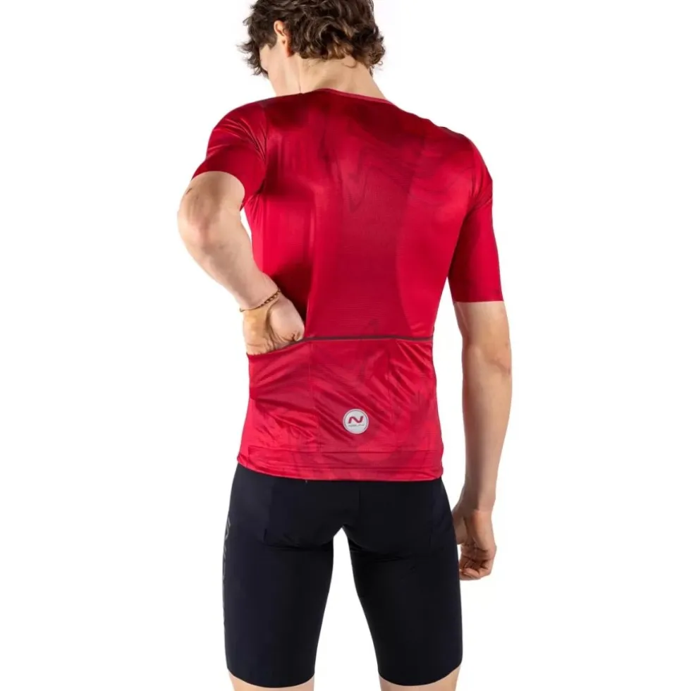 Nalini Pure Silver Fietsshirt heren - cherry 4100