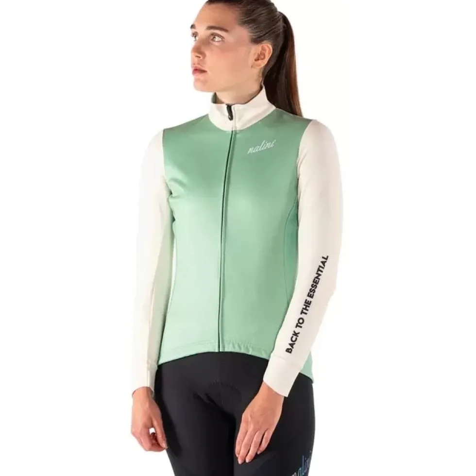 Nalini Race Warm Fietsjas Dames - sage/pristine 4400