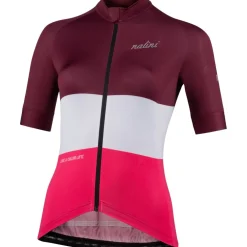 Nalini San Francisco Fietsshirt met Korte Mouwen Dames - red wine/ fuxia 4700