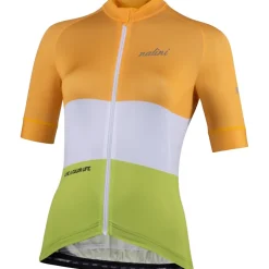 Nalini San Francisco Fietsshirt met Korte Mouwen Dames - geel/groen 4400
