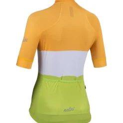Nalini San Francisco Fietsshirt met Korte Mouwen Dames - geel/groen 4400