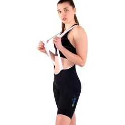 Nalini Thunder Fietsshort met bretels Dames - zwart 4000