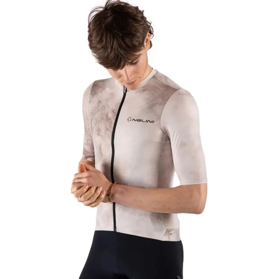 Nalini Tie Dye Fietsshirt heren - sand 4500