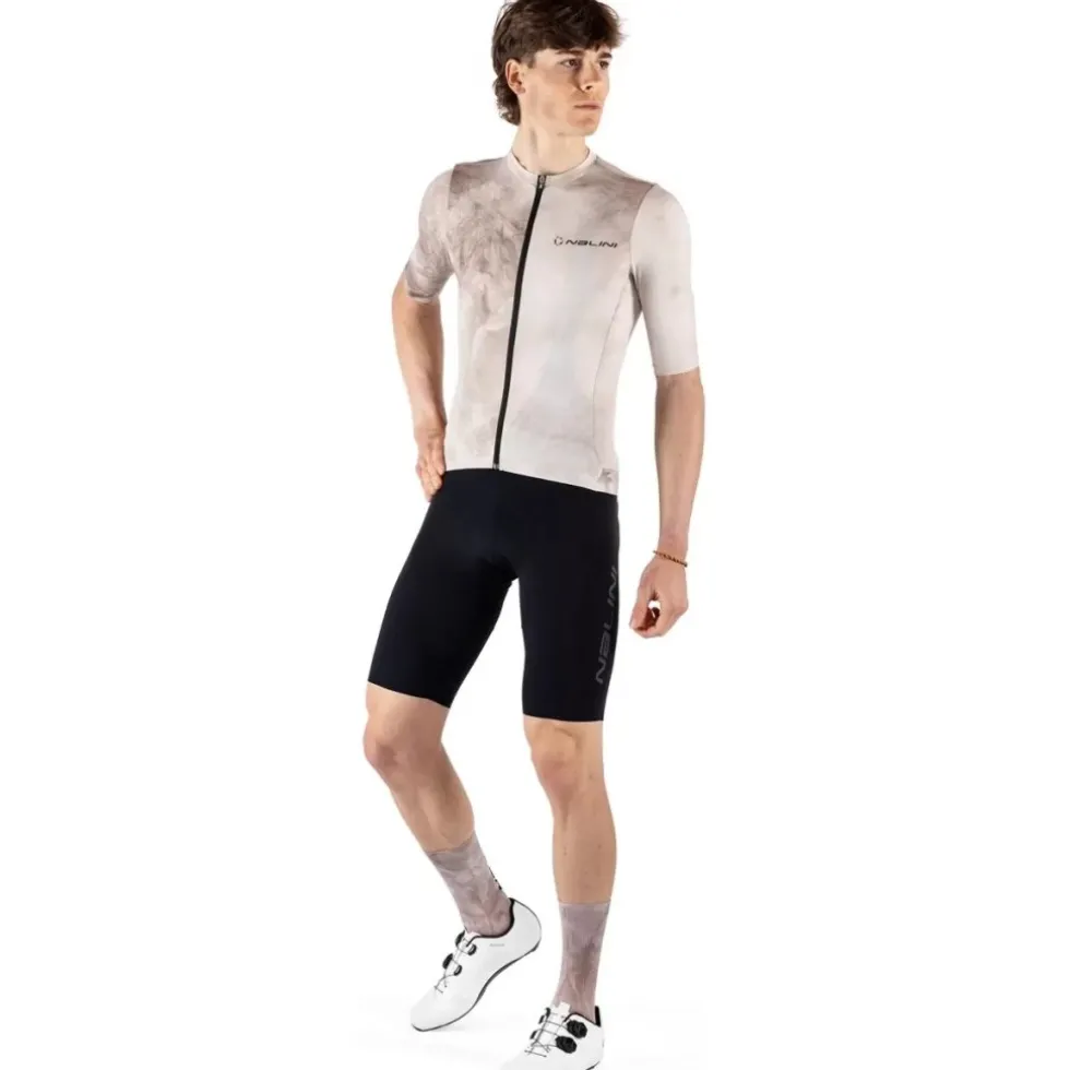 Nalini Tie Dye Fietsshirt heren - sand 4500