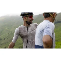 Nalini Tie Dye Fietsshirt heren - sand 4500