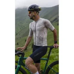 Nalini Tie Dye Fietsshirt heren - sand 4500