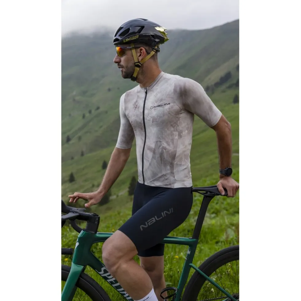 Nalini Tie Dye Fietsshirt heren - sand 4500