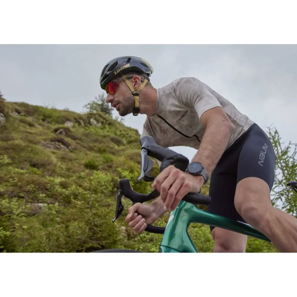 Nalini Tie Dye Fietsshirt heren - sand 4500
