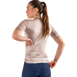 Nalini Tie Dye Fietsshirt dames - sand 4500
