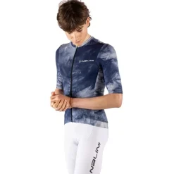 Nalini Tie Dye Fietsshirt heren - blauw 4200
