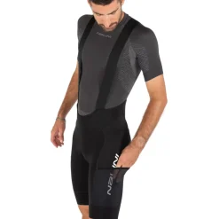 Nalini Trendy Fietsbroek met bretels Heren - black 4000