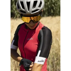 Nalini Veloce Fietsshirt met Korte Mouwen Dames - turquoise/zwart 4200