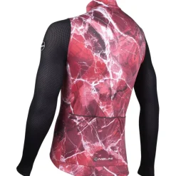 Nalini Warm Mesh Fietstrui met lange mouwen Heren - marble/red 4200