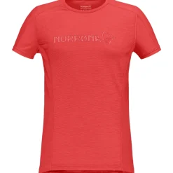 Norrona falketind equaliser merino T-Shirt Dames - Paprika Red