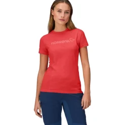 Norrona falketind equaliser merino T-Shirt Dames - Paprika Red