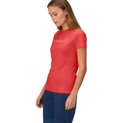 Norrona falketind equaliser merino T-Shirt Dames - Paprika Red
