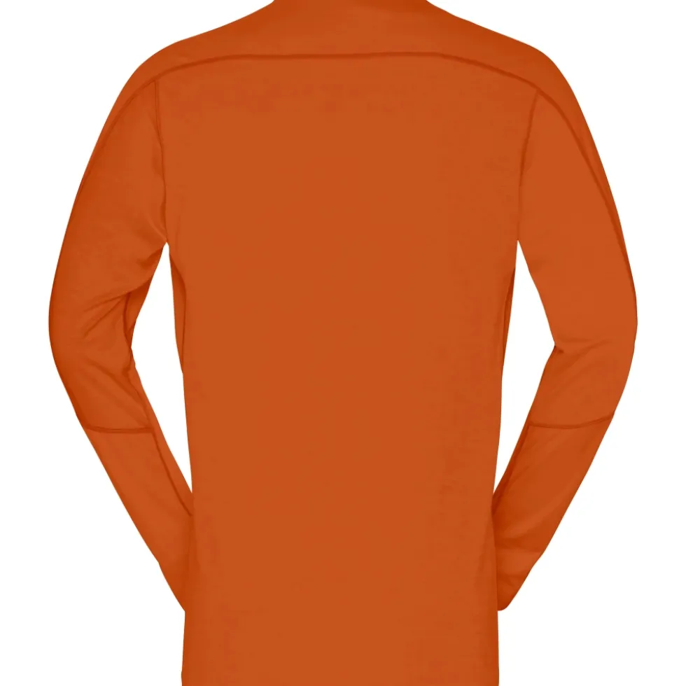 Norrona falketind equaliser merino round Neck Shirt met Lange Mouwen Heren - Gold Flame