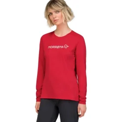 Norrona fjørå equaliser lightweight Shirt met Lange Mouwen Dames - Aura Orange