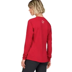 Norrona fjørå equaliser lightweight Shirt met Lange Mouwen Dames - Aura Orange