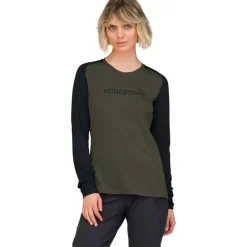 Norrona fjørå equaliser lightweight Shirt met Lange Mouwen Dames - Olive Night