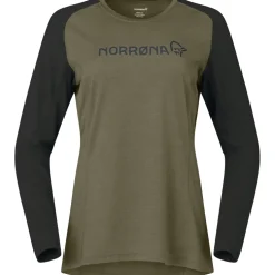 Norrona fjørå equaliser lightweight Shirt met Lange Mouwen Dames - Olive Night