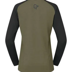 Norrona fjørå equaliser lightweight Shirt met Lange Mouwen Dames - Olive Night