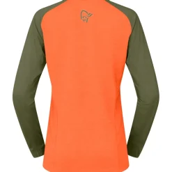 Norrona fjørå equaliser lightweight Shirt met Lange Mouwen Dames - Orange Alert
