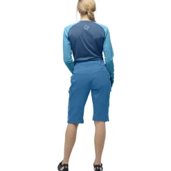 Norrona fjørå flex1 heavy duty Short Dames - Mykonos Blue