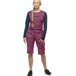 Norrona fjørå flex1 heavy duty Short Dames - Violet Quartz