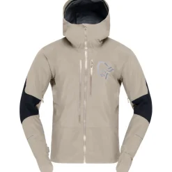 Norrona fjørå Gore-Tex Pro Jas Heren - Winter Twig/Caviar Black