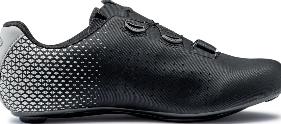 Northwave Core Plus 2 Wide Racefietsschoenen Heren - zwart/zilver 17