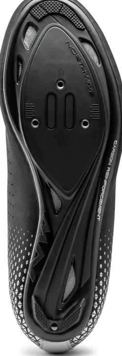 Northwave Core Plus 2 Wide Racefietsschoenen Heren - zwart/zilver 17