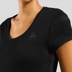 Odlo Active F-Dry Light Hemd met Korte Mouwen Dames - zwart