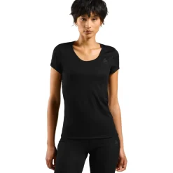 Odlo Active F-Dry Light Hemd met Korte Mouwen Dames - zwart