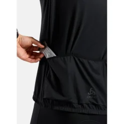 Odlo Essentials Fietsshirt met Volledige Rits Heren - zwart