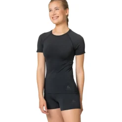 Odlo Performance Light Hemd met Korte Mouwen Dames 188791 - zwart
