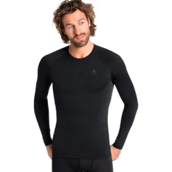 Odlo Performance Warm Hemd met Lange Mouwen Heren - zwart - new odlo graphite grey