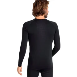 Odlo Performance Warm Hemd met Lange Mouwen Heren - zwart - new odlo graphite grey