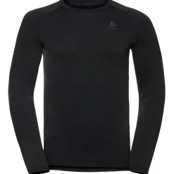 Odlo Performance Warm Hemd met Lange Mouwen Heren - zwart - new odlo graphite grey