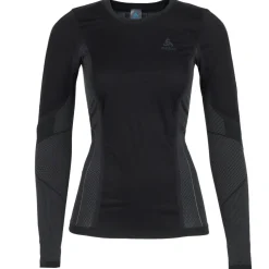 Odlo Performance Windshield Light Fietsondertop met Lange Mouwen Dames - zwart - odlo concrete grey