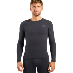 Odlo Performance Wool 140 Seamless Hemd met Lange Mouwen Heren - zwart