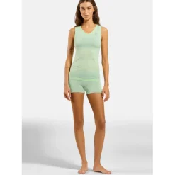Odlo Performance X-Light V-Neck Hemd zonder Mouwen Dames - patina green