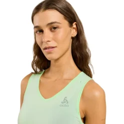 Odlo Performance X-Light V-Neck Hemd zonder Mouwen Dames - patina green