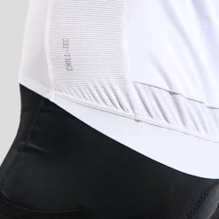 Odlo Zeroweight Chill-Tec Print Fietsshirt met Korte Mouwen Dames - wit