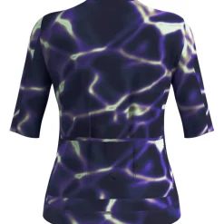 Odlo Zeroweight Pro Chill-Tec Print Fietsshirt met Volledige Rits Dames - afterparty