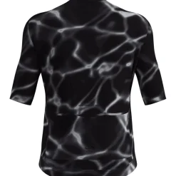 Odlo Zeroweight Pro Chill-Tec Print Fietsshirt met Volledige Rits Heren - zwart